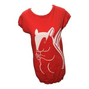 Red Graphic Sweater